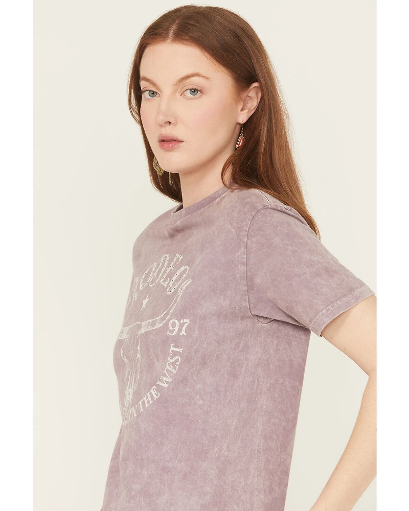 Youth Revolt Women's Rodeo Embellished Short Sleeve Graphic Tee