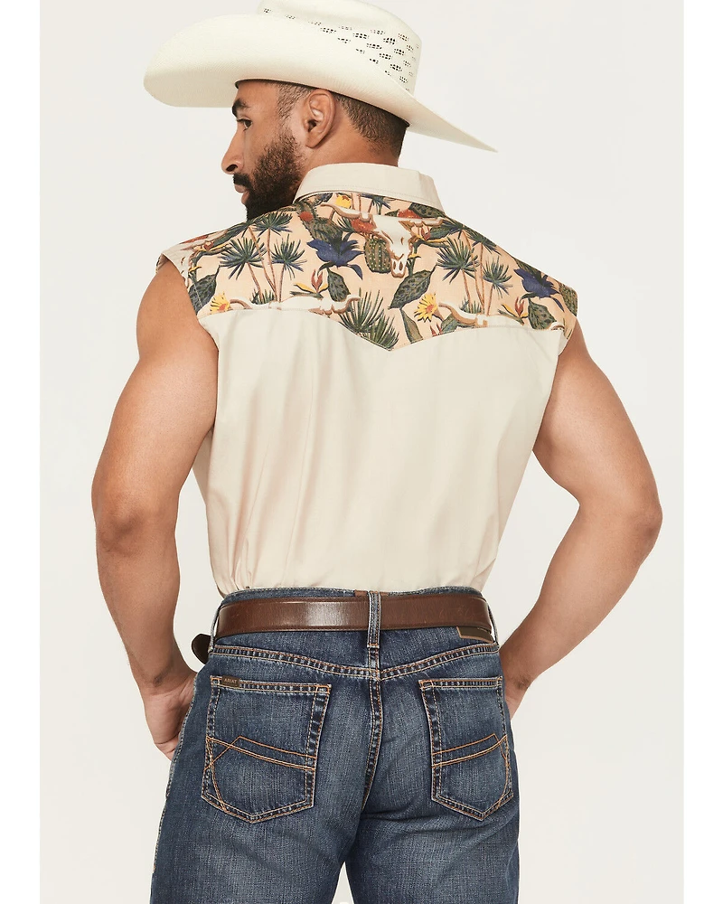 Coors Men's Boot Barn Exclusive Banquet Rodeo Logo Sleeveless Snap Bubba
