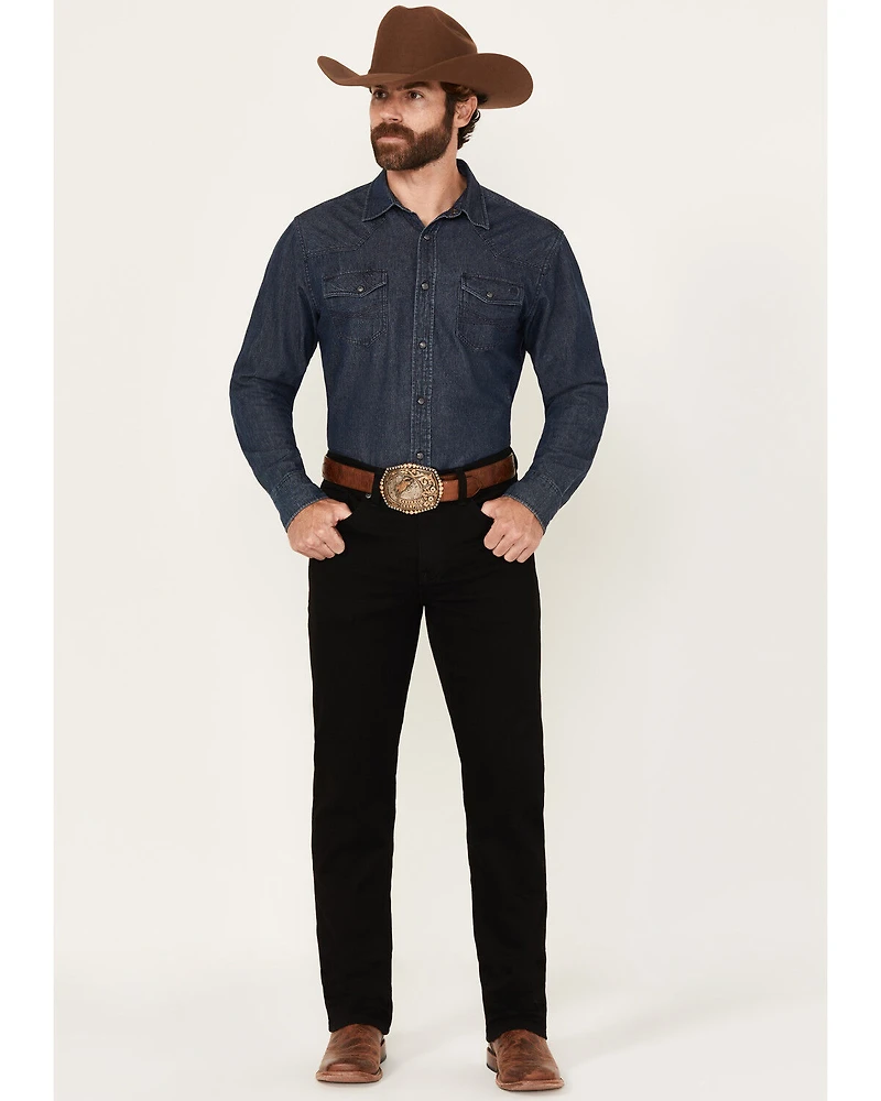 RANK 45® Men's Midnight Wash Ambush Slim Straight Performance Stretch Denim Jeans - Tall