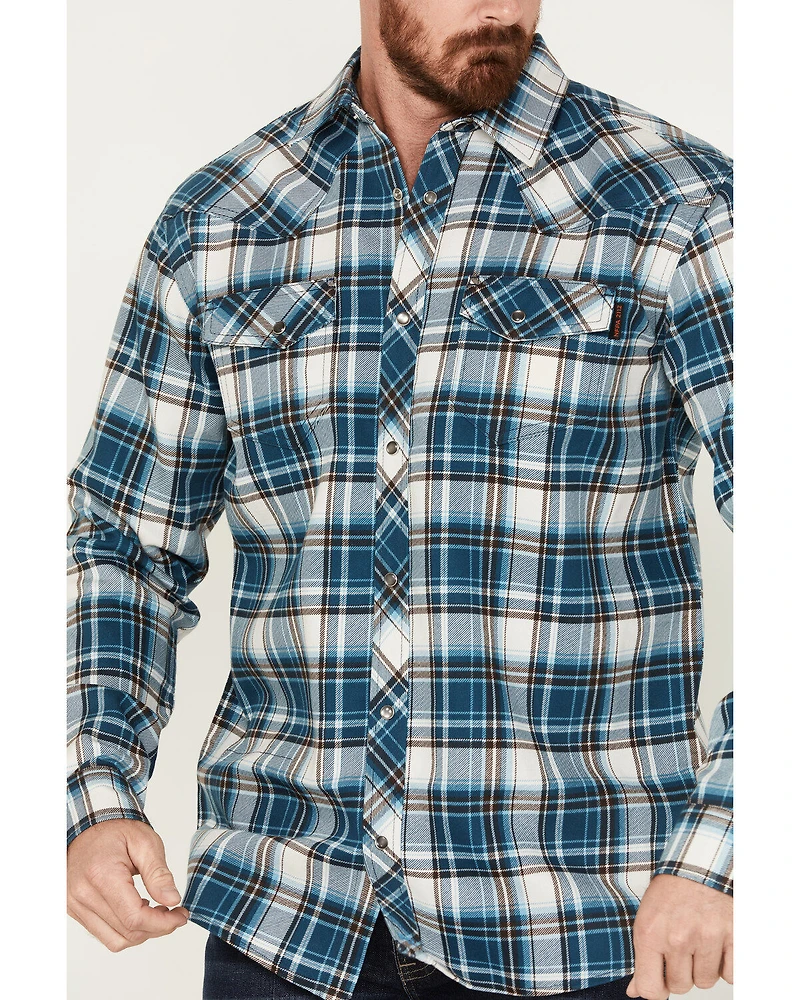 Cody James Men's FR Check Plaid Long Sleeve Work Shirt