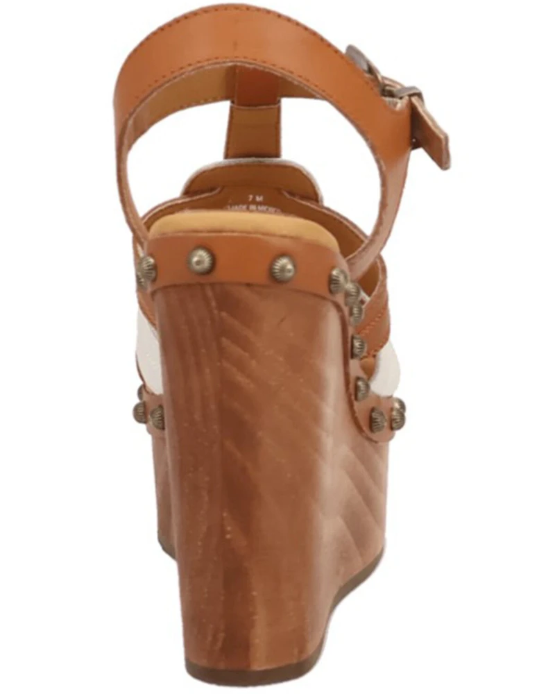 Dingo Women's Cosmo Wooden Wedge Sandals