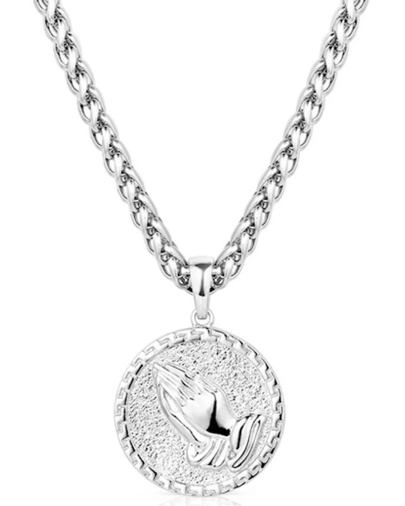 Montana Silversmiths Women's Praying Hands Pendant Necklace