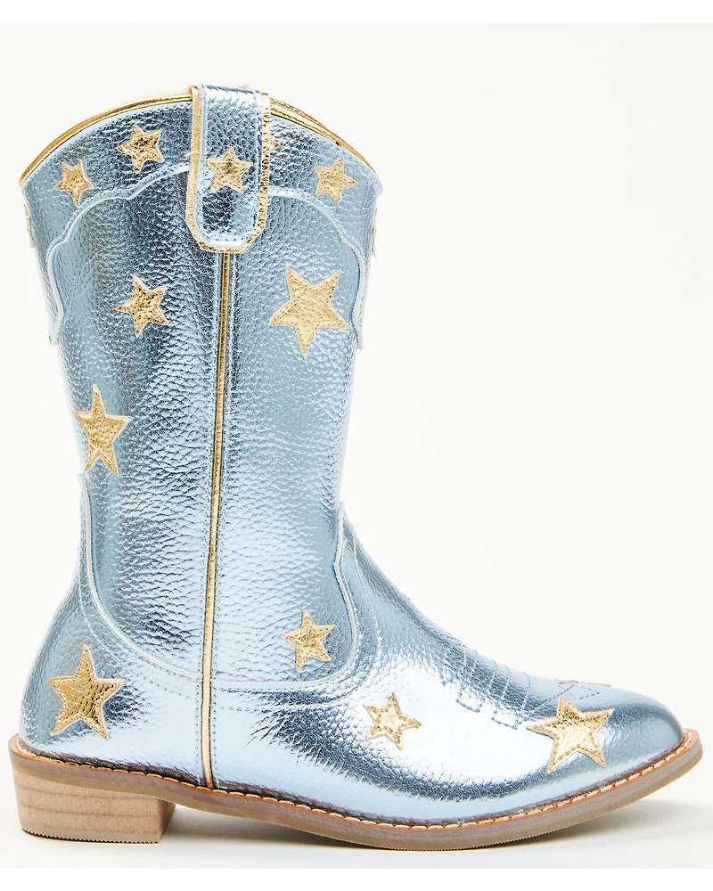 Wild + Rae Girls' Stars Western Boots - Round Toe