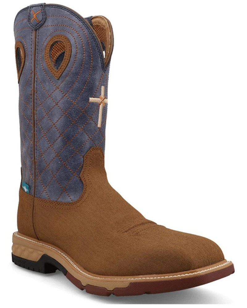 Twisted X Men's 12" Waterproof Western Work Boots - Alloy Toe