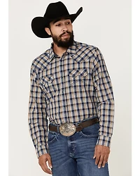 Cody James Men's Colt Plaid Print Long Sleeve Snap Western Shirt - Big