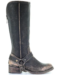 Corral Women's Distressed Harness Western Boots - Round Toe