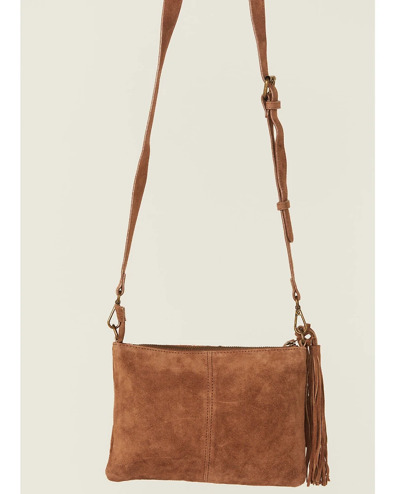 Shyanne Women's Wysteria Suede Woven Striped Crossbody Bag