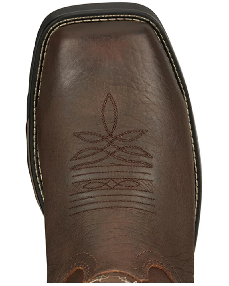 Tony Lama Men's Anchor Water Buffalo Pull On Western Work Boots - Composite Toe
