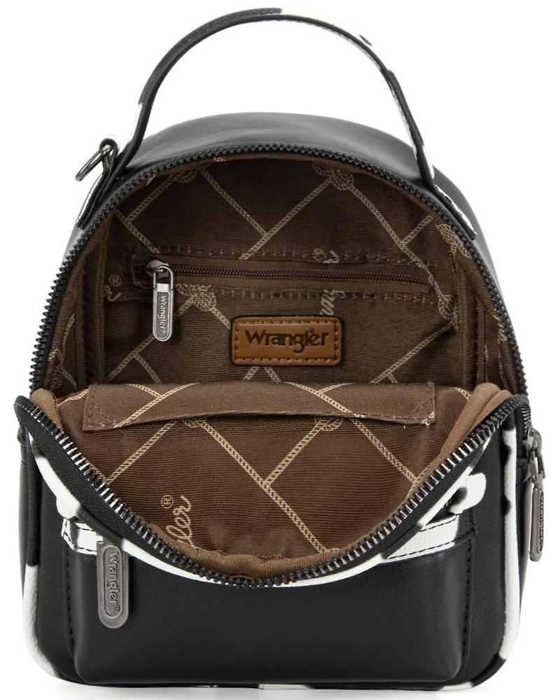 Wrangler Women's Cow Print Mini Backpack