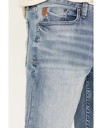 Moonshine Spirit Men's Fire Water Wash Decker Slim Straight Stretch Denim Jeans
