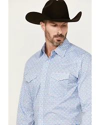 Wrangler 20X Men's Geo Print Long Sleeve Snap Stretch Western Shirt