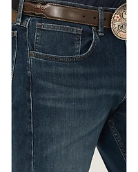 Wrangler 20X Men's Macon Medium Wash Slim Straight Stretch Denim Jeans - Tall