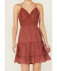 Shyanne Women's Lace Bustier Mini Dress
