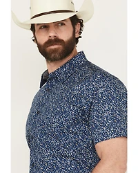 Cody James Men's Vanguard Floral Print Short Sleeve Button-Down Stretch Western Shirt