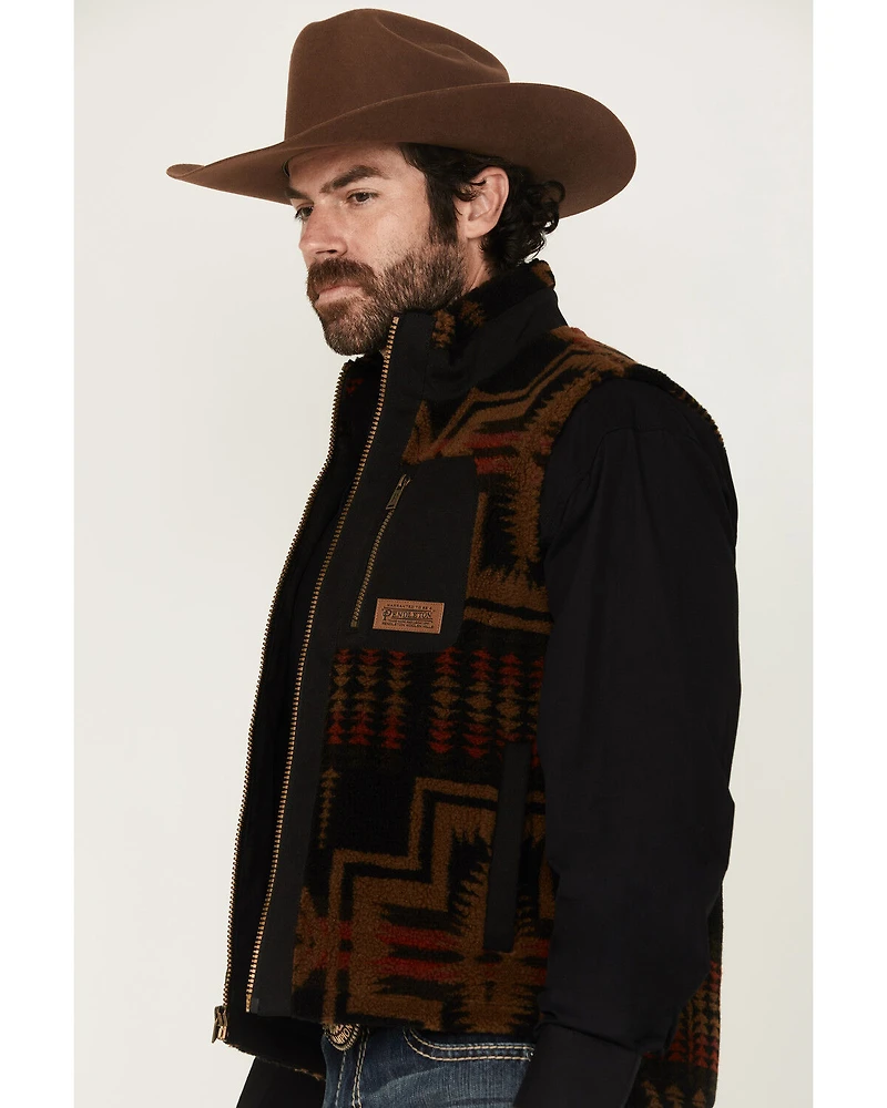 Pendleton Men's Ridgeline Printed Berber Fleece Vest
