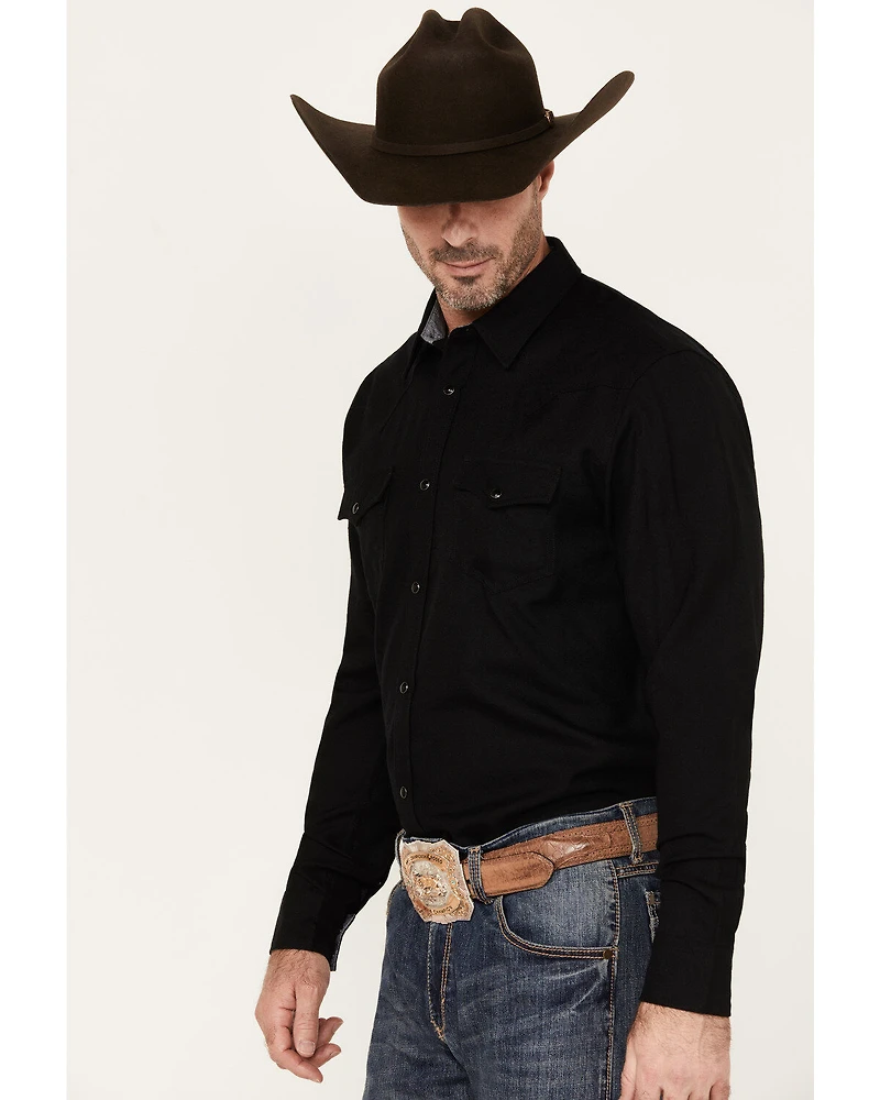 Cody James Men's Wooly Mammoth Solid Long Sleeve Snap Western Shirt