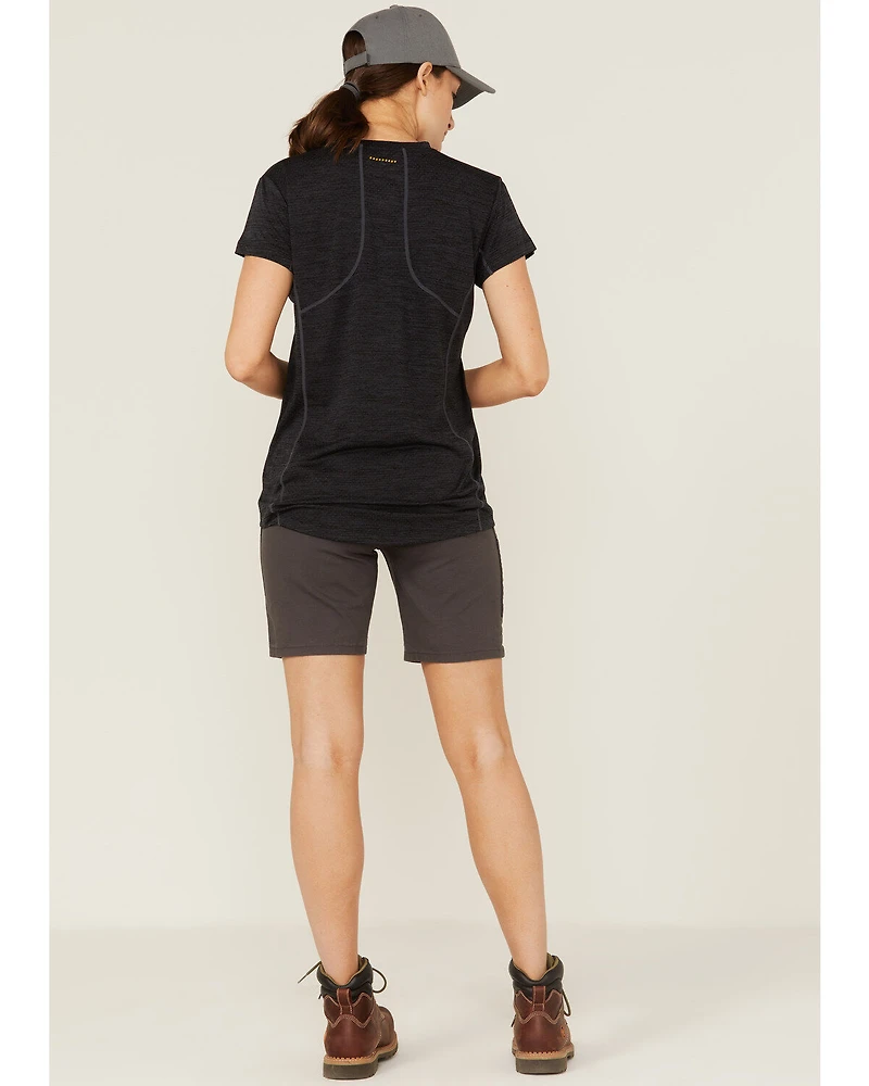 Ariat Women's Rebar Gray DuraStretch Made Tough Work Shorts