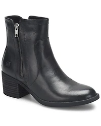 Born Women's Rigby Double Zipper Booties - Round Toe