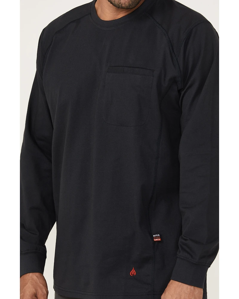 Forge Workwear Men's FR Solid Lightweight Long Sleeve Work Shirt