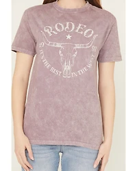 Youth Revolt Women's Rodeo Embellished Short Sleeve Graphic Tee