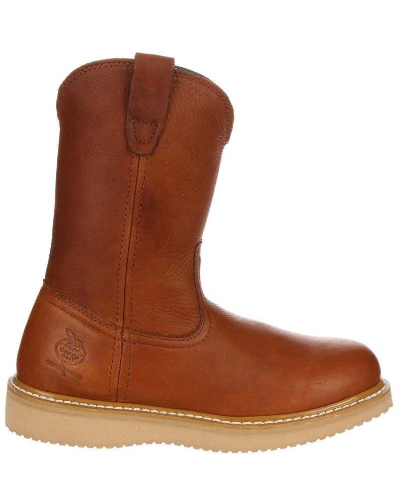 Georgia Boot Men's Wellington Barracuda Work Boots - Steel Toe