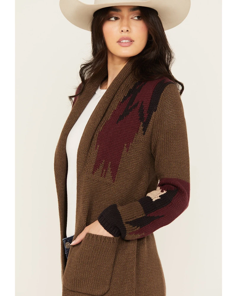 Shyanne Women's Southwestern Duster Cardigan