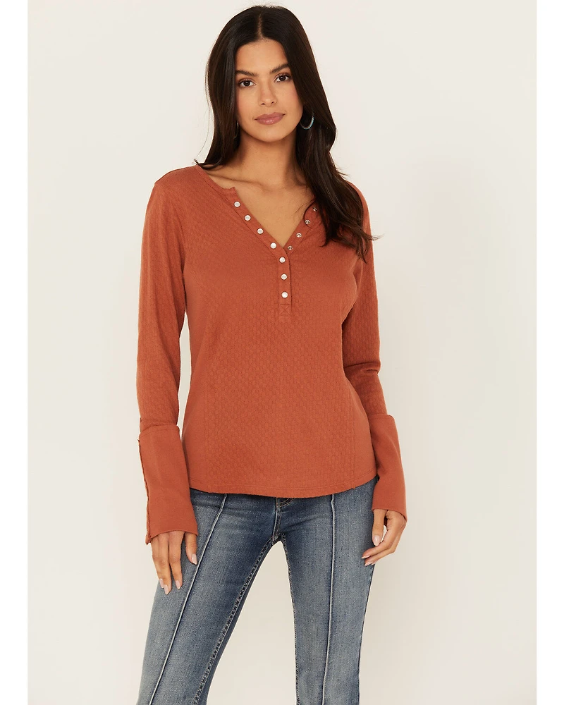 Idyllwind Women's Pearl Knit Henley Shirt