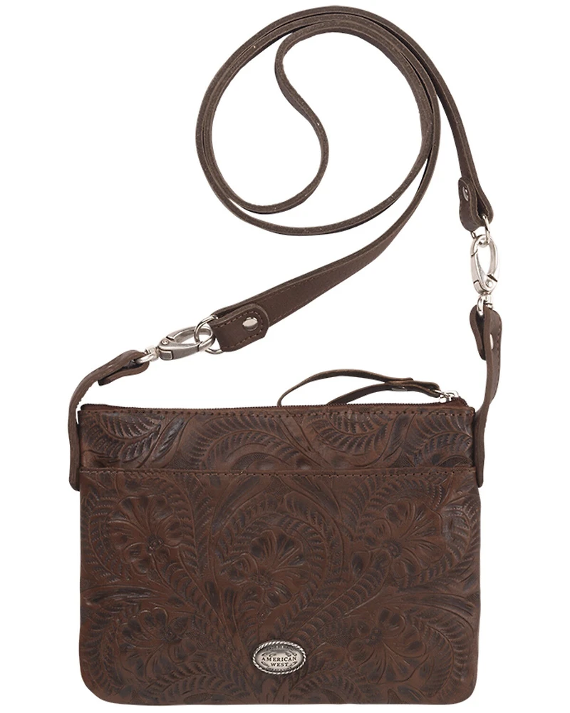 American West Women's Turquoise Trail Rider Crossbody Purse