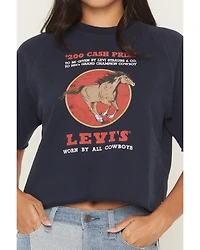 Levi's Women's Horse Logo Short Sleeve Sweatshirt Tee