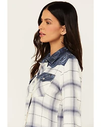 Idyllwind Women's Ethel Featherlight Plaid Print Long Sleeve Pearl Snap Western Shirt