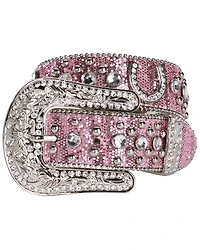 Nocona Belt Co. Kid's Pink Glitter Horseshoe