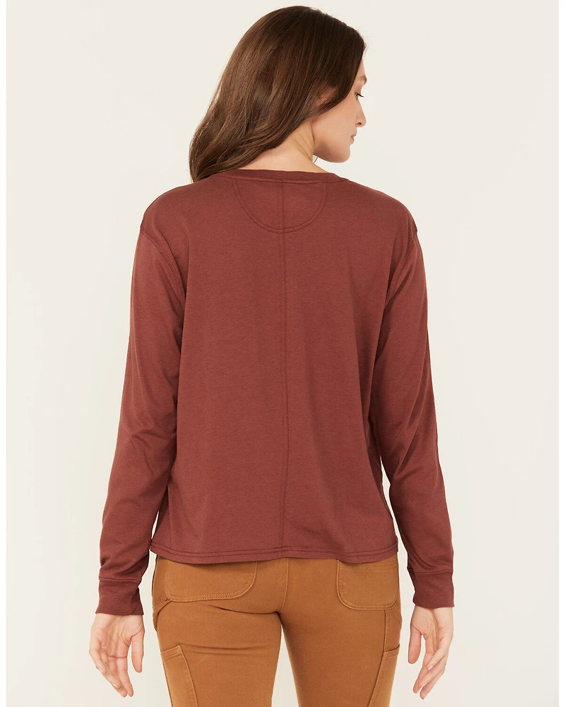 Carhartt Women's Loose Fit Lightweight Long Sleeve Pocket T-Shirt