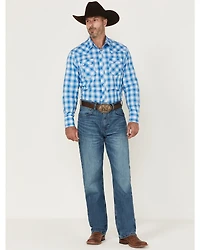 Wrangler Men's 20X Barnaby Medium Wash Relaxed Straight Stretch Denim Jeans