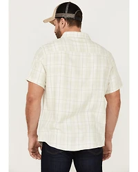 Brothers and Sons Men's Large Plaid Short Sleeve Button Down Western Shirt