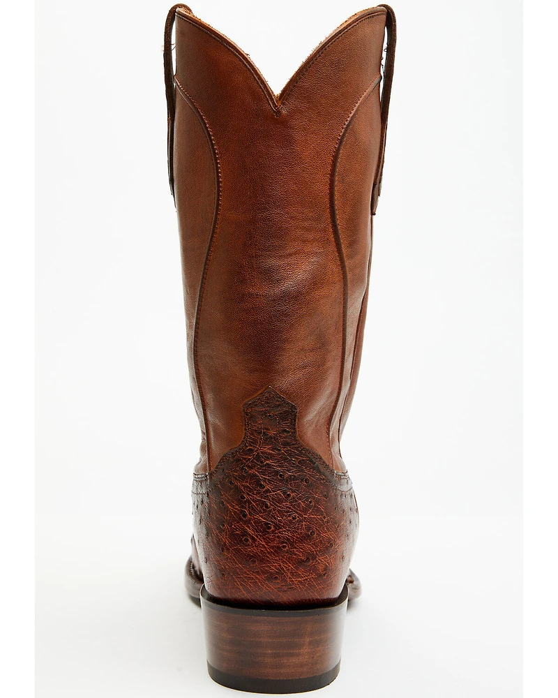 Cody James Black 1978® Men's Chapman Exotic Full-Quill Ostrich Western Boots - Round Toe