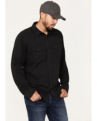 Brothers and Sons Men's Solid Pigment Slub Button Down Western Shirt