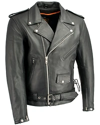 Milwaukee Leather Men's Classic Side Lace Concealed Carry Motorcycle Jacket