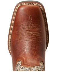 Ariat Girls' Koel VentTEK Leopard Print Western Boots - Broad Square Toe