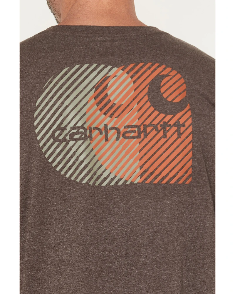 Carhartt Men's Relaxed Fit Heavyweight Long Sleeve Pocket Graphic Work Shirt