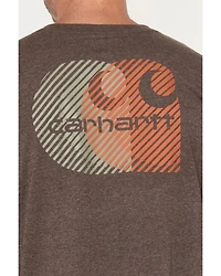 Carhartt Men's Relaxed Fit Heavyweight Long Sleeve Pocket Graphic Work Shirt