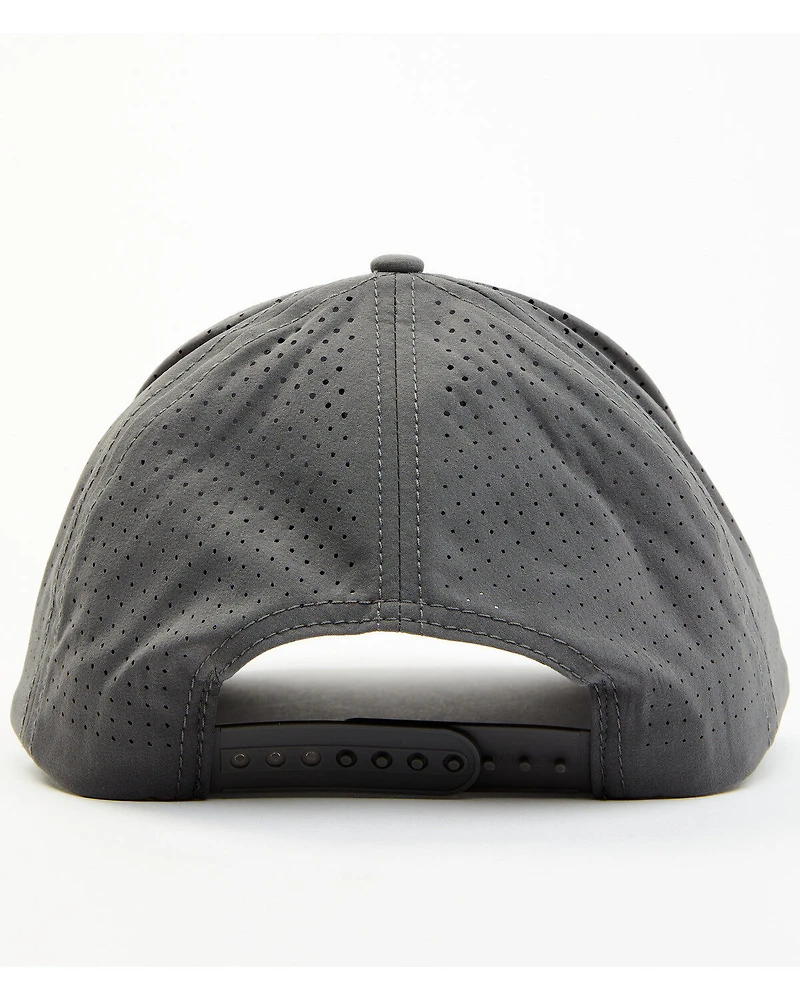 RANK 45® Men's Gray Shield Logo Ball Cap