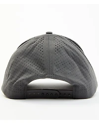 RANK 45® Men's Gray Shield Logo Ball Cap