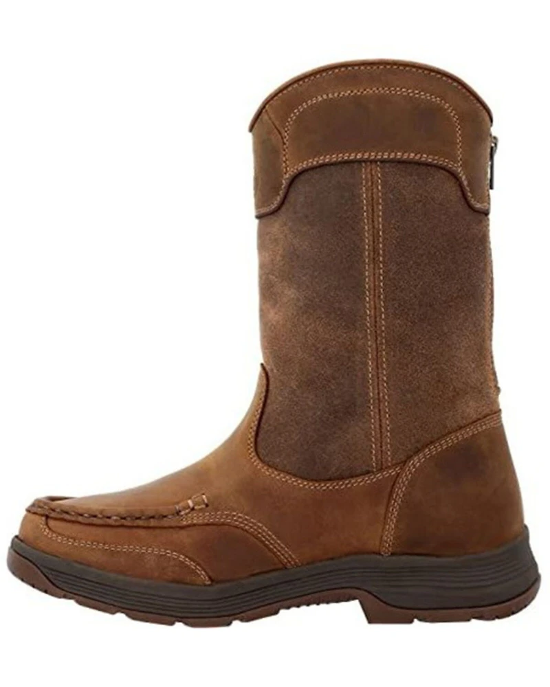 Georgia Boot Men's Athens Superlyte Waterproof Wellington Pull On Western Boots - Alloy Toe