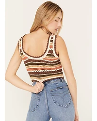 Shyanne Women's Striped Sweater Tank