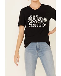 Ali Dee Women's Give Me My Space Cowboy Graphic Short Sleeve Tee