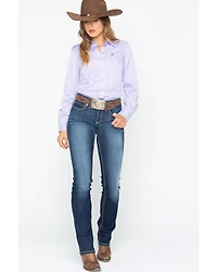 Cinch Women's Stripe Button Down Core Western Long Sleeve Shirt