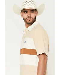 Kimes Ranch Men's Stripe Block Short Sleeve Polo Shirt