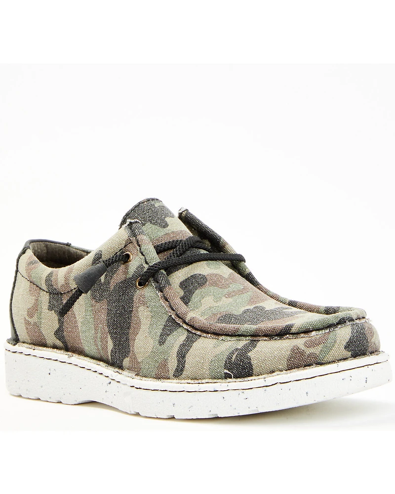 Justin Men's Hazer Camo Print Casual Slip-On Shoes - Moc Toe