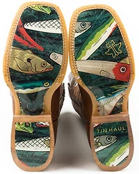 Tin Haul Men's Alpha Angler Western Boots - Broad Square Toe