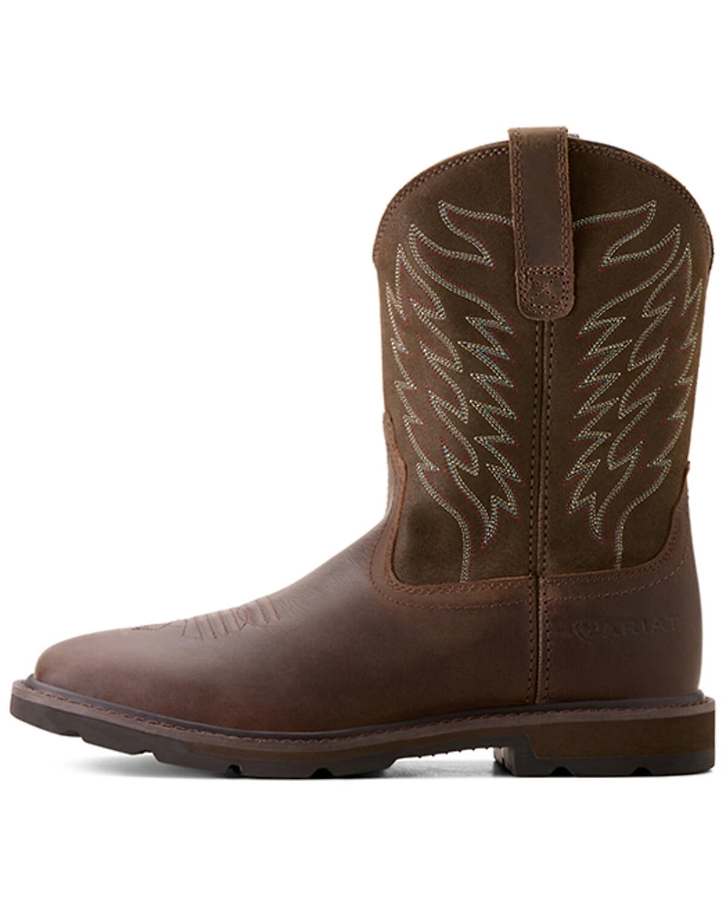 Ariat Men's Groundbreaker Square Toe Western Work Boots